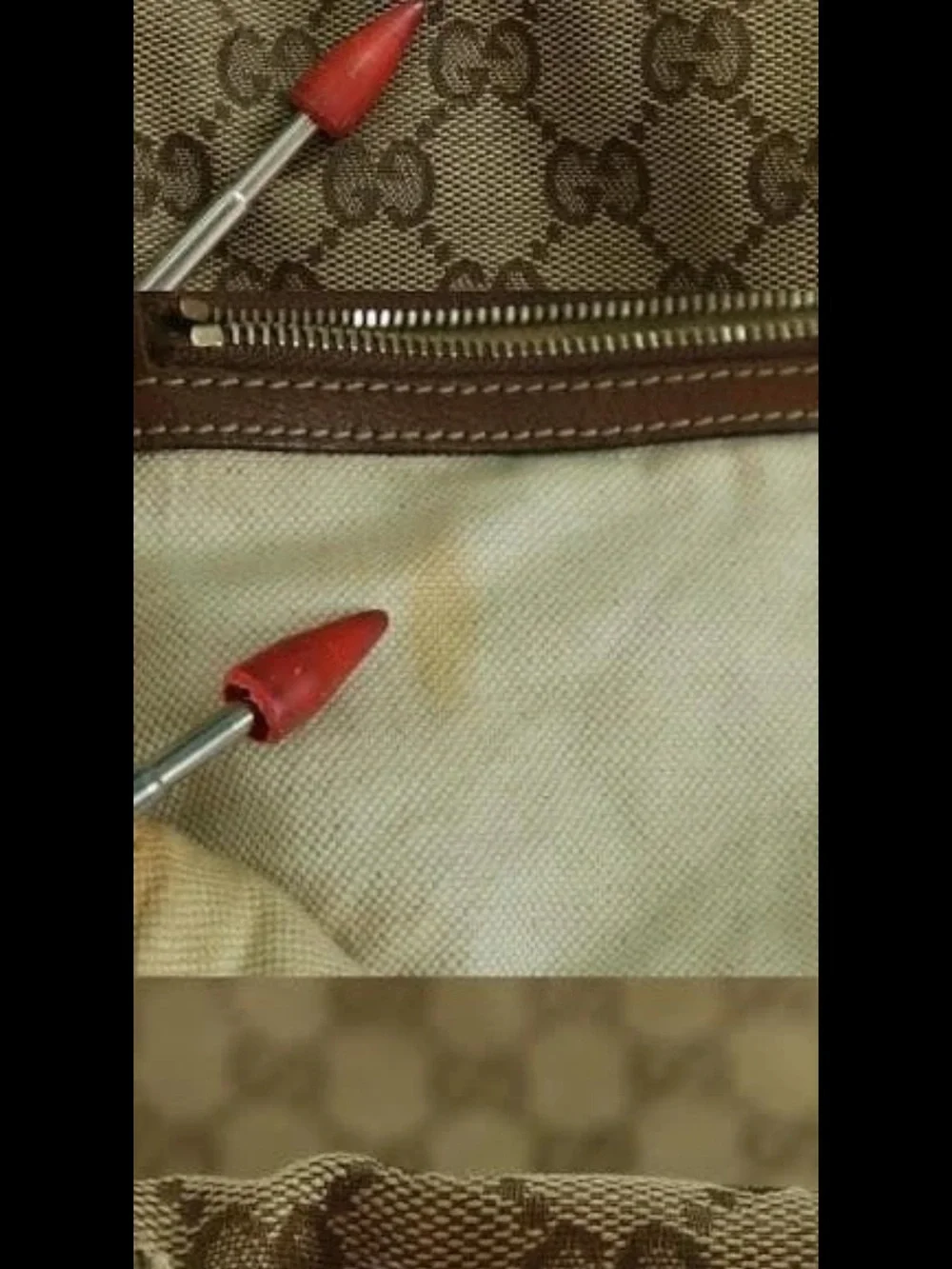 Gucci Brown GG Canvas Top-Handle Bag